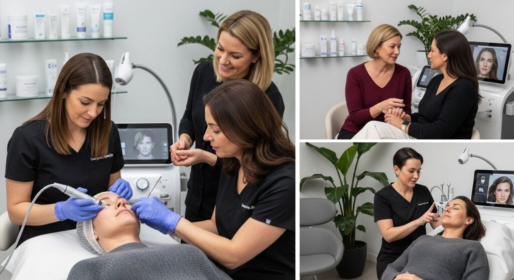 anti-aging treatments, dermatologist consultation, modern clinic